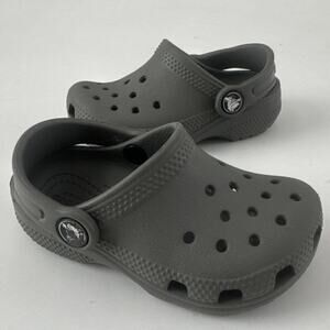 Crocs Toddler Classic Clog Gray Child 7 Toddler Shoes Washable